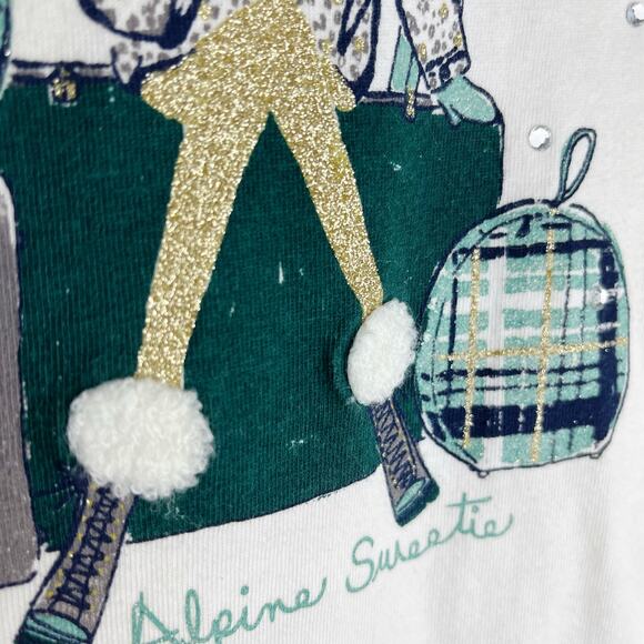 Gymboree Alpine Sweetie Long Sleeve Shirt Size 7 - Picture 4 of 9